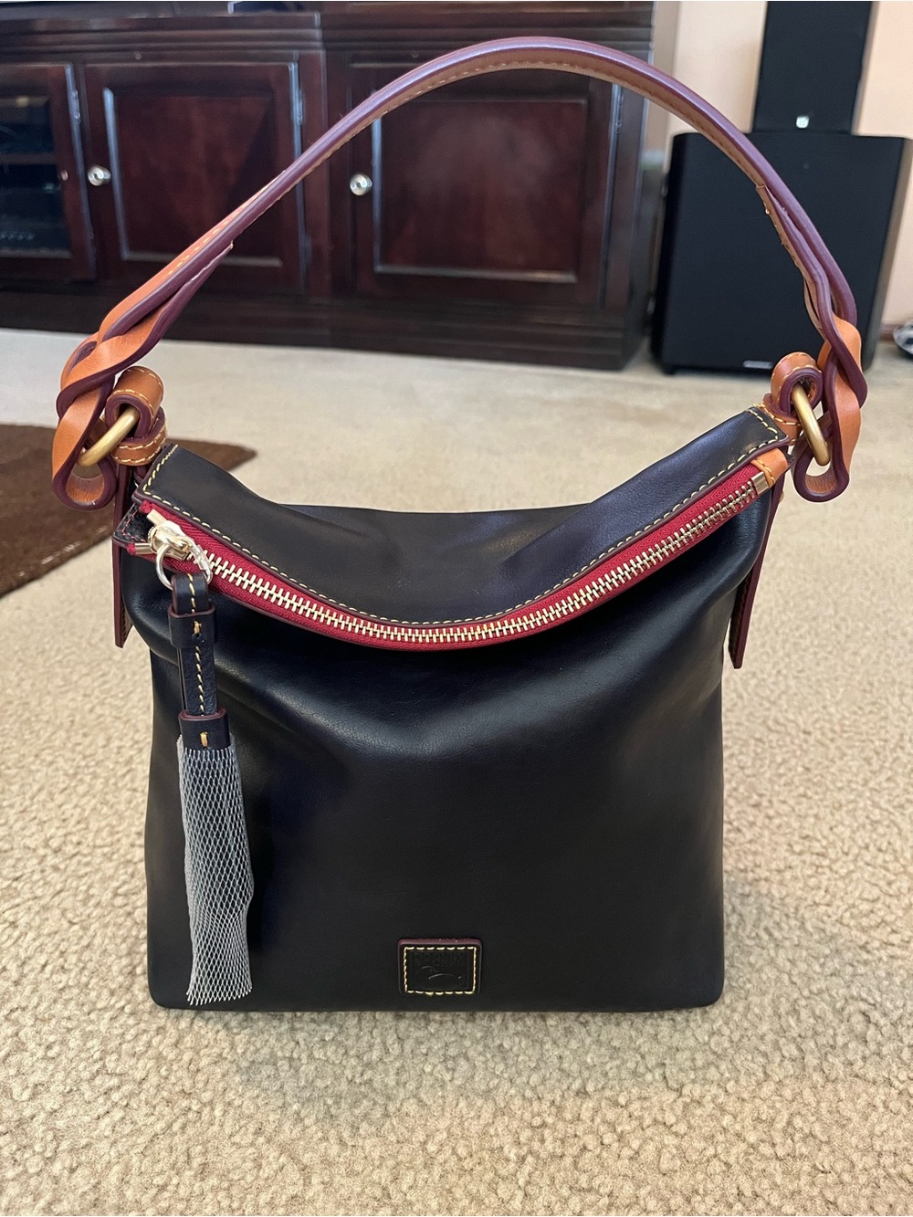 Dooney & Bourke Florentine Randy hobo in the color Navy
